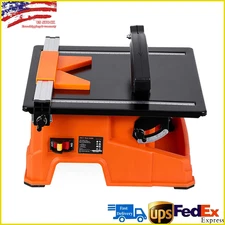 Wet Tile Saw Tile Cutter 7-inch Stainless Steel Blade 6500 RPM w/Water Reservoir