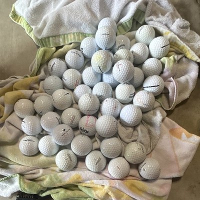 Recycled White Golf Balls Mixed Lot Bulk Pack, Model Mix, For Golf