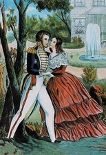 Soldiers Return Nathaniel Currier Poster Print