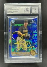 ROBBY SNELLING signed autographed 2022 1st Bowman Draft Sapphire Beckett 10 auto
