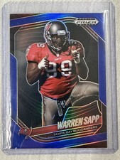 2025 Panini Prizm Black  Warren Sapp Blue Numbered /199 Buccaneers #144 🔥