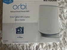 NETGEAR Orbi RBS750 Add-on Satellite Tri-Band Wireless Mesh WiFi 6 AX4200