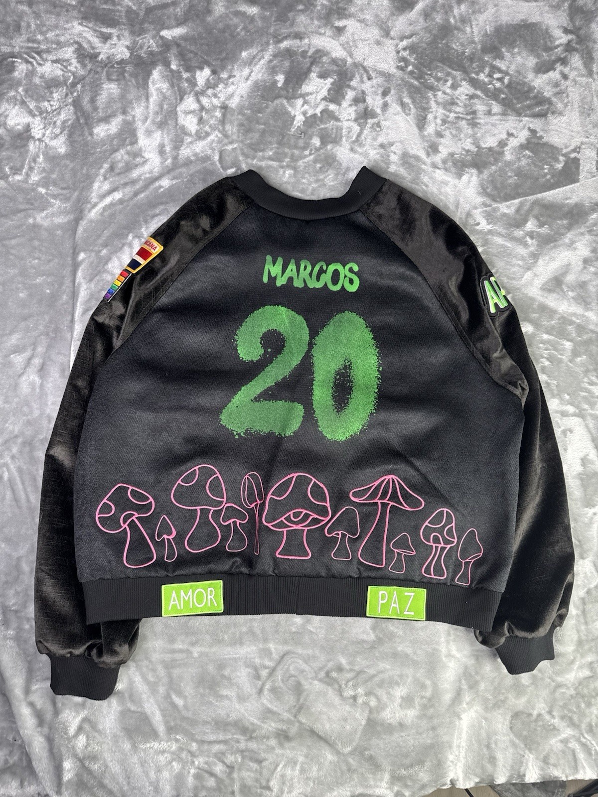 Leblanc Studios Alien Patchwork Embroidered Graph… - image 3