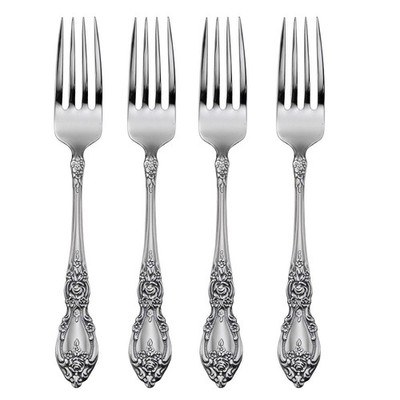 Oneida Wordsworth Stainless Steel Dinner Fork (Set of Four)