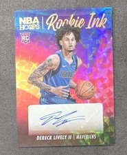 Dereck Lively II 2023-24 NBA Hoops Hyper Gold Rookie Ink Auto RI-DLI