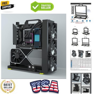 PC Creative Assembly Frame  Bench，Open Air Frame Case, DIY Computer Motherboa...
