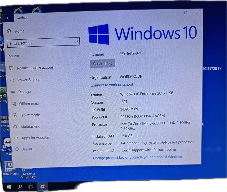 Par Everserv 8500 Series(T8520) All in One POS Touch Screen Computer Terminal - Image 2 of 4