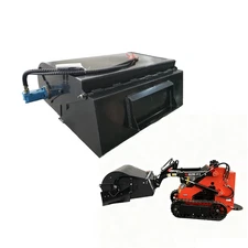 AGT Box Broom Sweeper Road Snow Sweeper Mini Skid Steer Loader M-BM