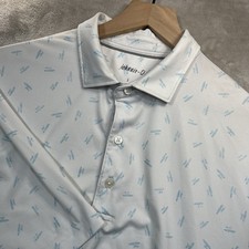 Vineyard Vines Polo Shirt Mens L Geometric Performance Golf Casual Preppy