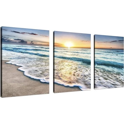 3er Set Diamant Painting Kit Seaside Vollbohrer  groß - Bild 1 von 4