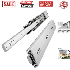 22" Soft Close Heavy Duty Drawer Slides, Up to 265lb Load Capacity, 3-Fold Fu...