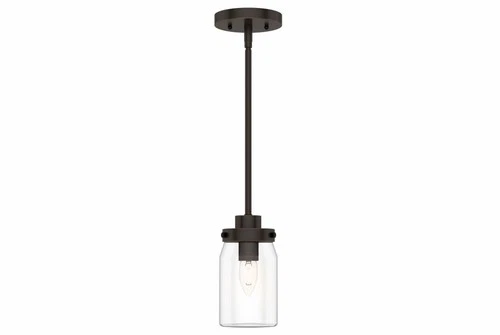 Hunter Fans - Devon Park 1-Light Jar Pendant in Farmhouse Style-4.4 Inches Wide - Picture 3 of 4