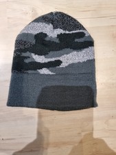 Babies Grey Camouflage Beanie Hat 6-12 Months