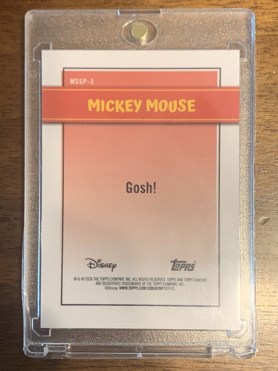 2026 Topps Chrome Disney Neon Mickey Mouse Shorts Short Rare CASE