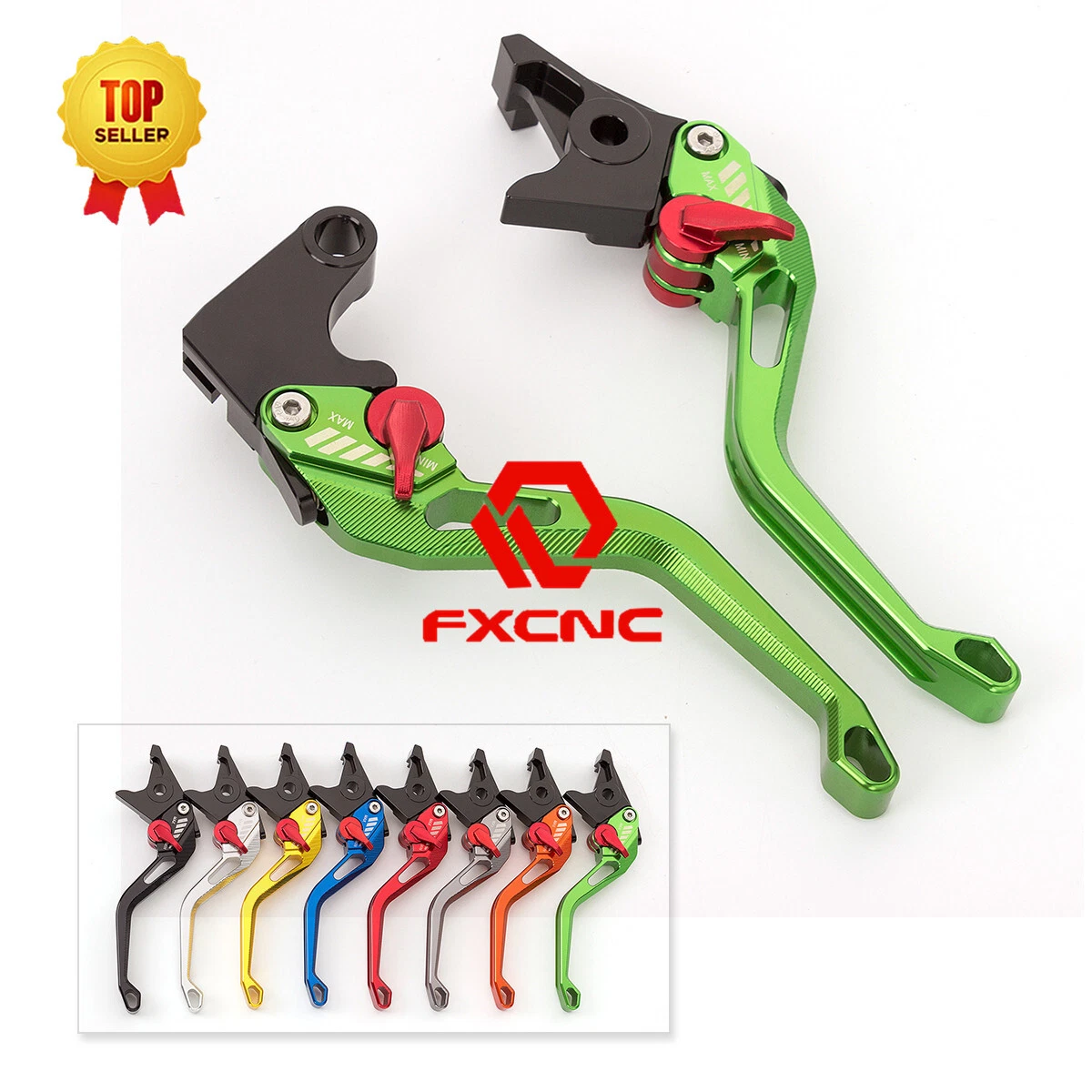 JMP Black Aluminum Brake & Clutch Lever Pair For Kawasaki KMX125 B KLR250 D KL650 B