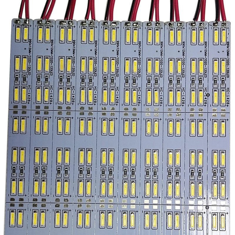 SMD 7020 120Leds/M Double Row White LED Hard Rigid Strip Bar Light DC 12V - Image 3 of 4