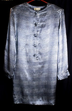 Gucci Vintage Silk Fully Lined Size 40 Shift Style Long Sleeve Women's Dress