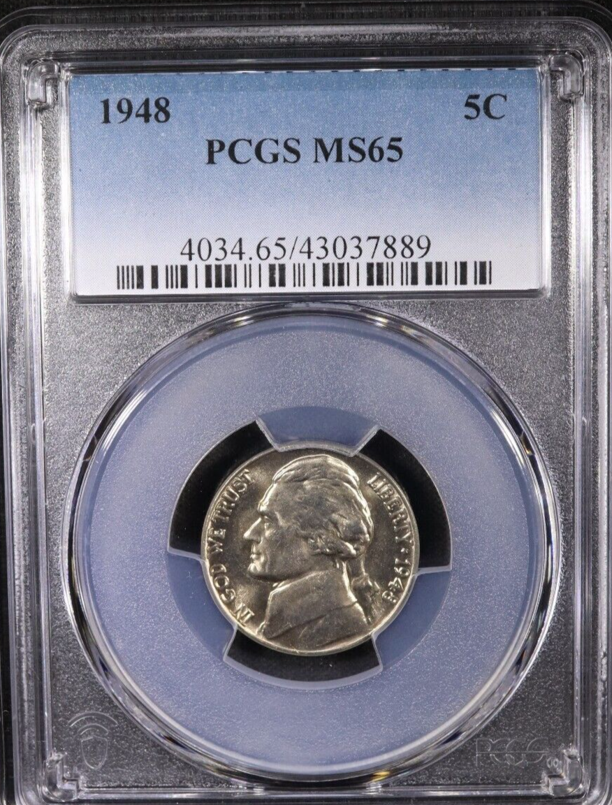 1948 Jefferson Nickel Silver PCGS MS65 Good coin. | eBay