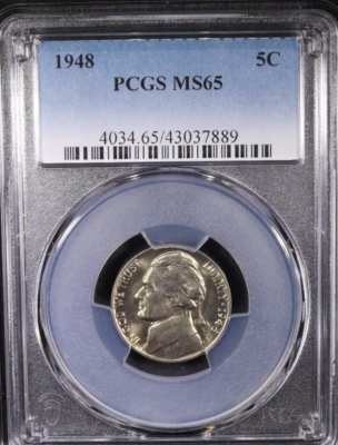 1948 Jefferson Nickel Silver PCGS MS65 Good coin. | eBay