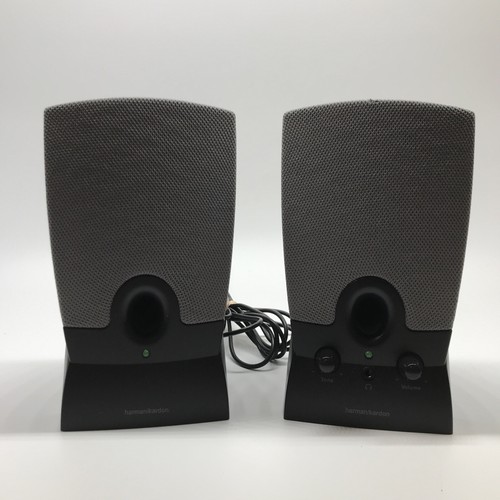 Vintage Harmon/Kardon Multimedia PC Computer Speakers Black Tested No Power Cord