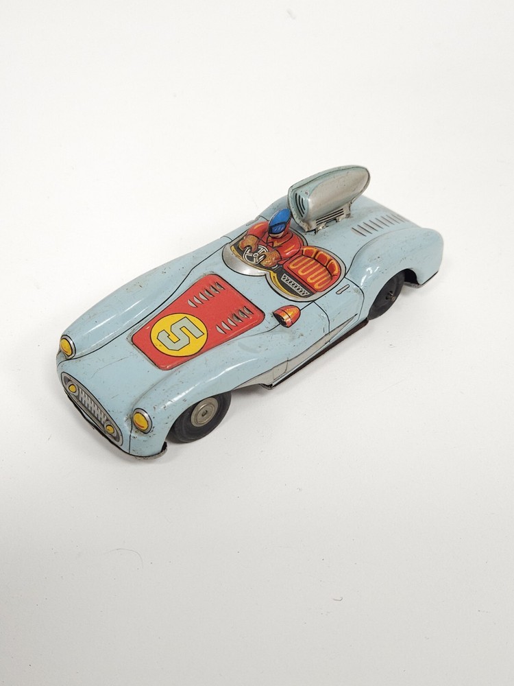 Vintage Blikken Tinplate Tin Toy Car Turbo Racing Auto Japan