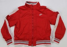 Rare VTG NIKE Spell Out Swoosh Full Zip Track Jacket Sweatshirt 90s 2000s Boys L