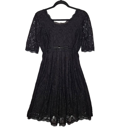 chinese dress ladies Hatch Collection The Elizabetta Lace Dress in Black