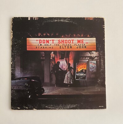 Elton John Don't Shoot Me  with EX booklet MCA-2100 VG /G outer 1972