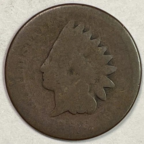 1864 Bronze Indian Head Cent Almost Good AG Coin #15720