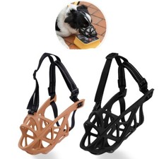 Hundemaulkorb Maulkorb Verstellbar Hunde  Sicherheit Leder-Maulkorb Beißkorb