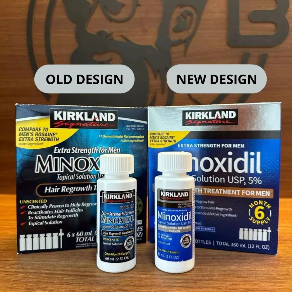 6 Months Supply Kirkland Minoxidil 5% Extra Strength Men Hair Regrowth Solution - Image 3 of 4