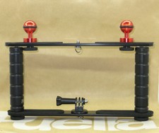 Dual Handheld Grip Underwater Stabilizer Tray for GoPro Hero Camera