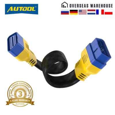  Car OBD2 II Enhanced Flexible Extension Male to Female Cable for Launch Cable