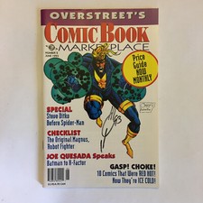 Overstreet's Comic Book Marketplace No. 2 June 1993 SIGNED by Joe Quesada