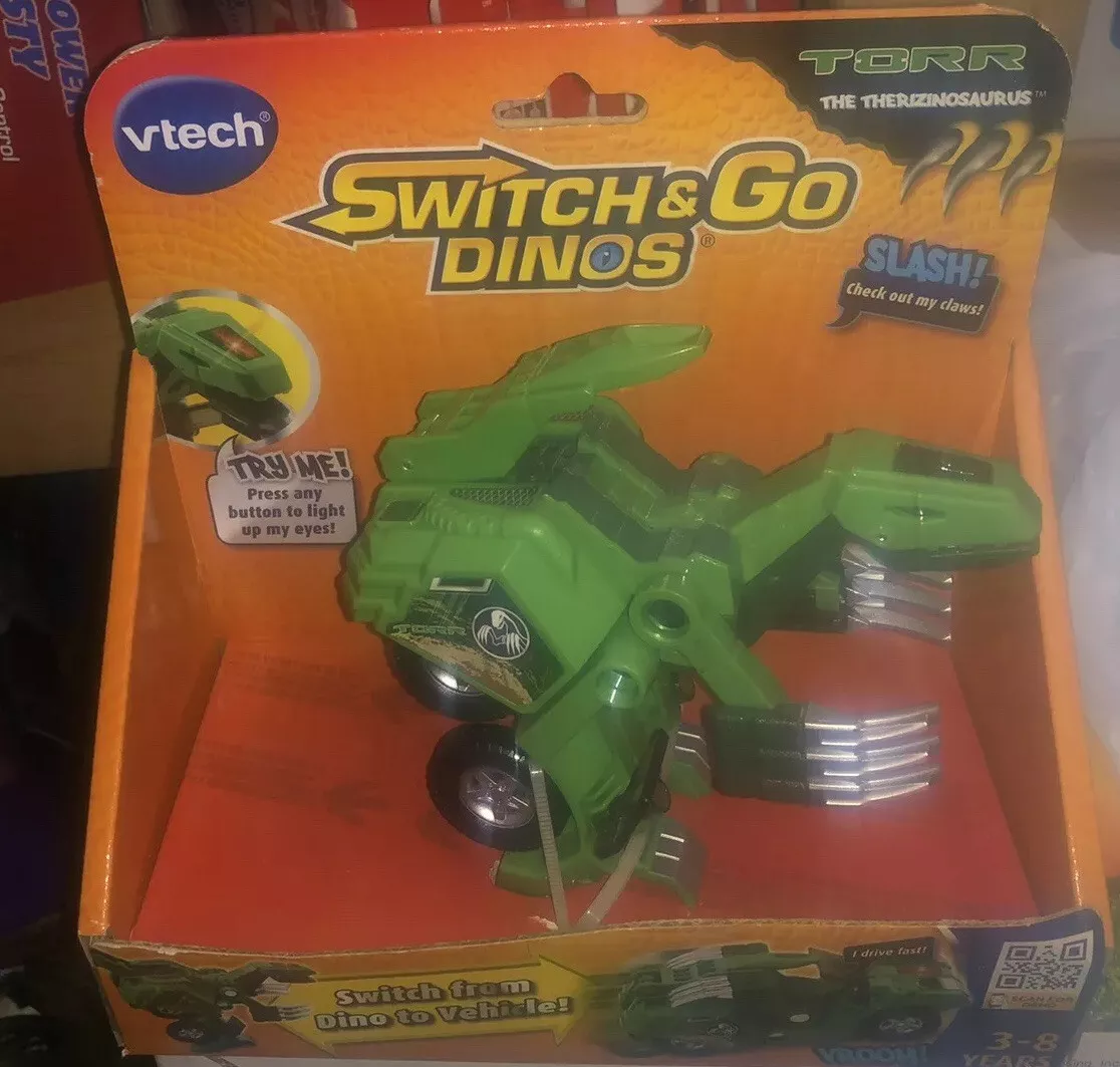 NEW VTech Switch & Go Dinos Turbo Zipp The T-Rex - Dino & Vehicle