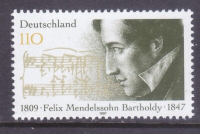 Germany 1980 MNH 1997 Felix Mendelssohn Bartholdy - Composer Issue