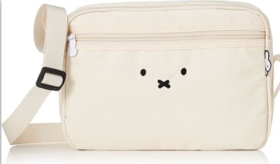 Miffy Mini Shoulder Bag Crossbody Miffy Face Ivory 25cm x 17cm x