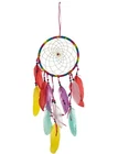 Dreamcatcher "Dreamcatcher I" cult object mobile colorful with feathers and beads New