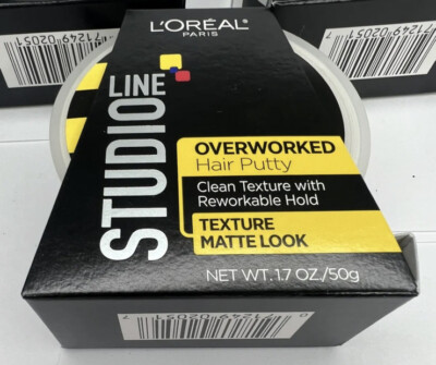 NEW L'Oreal Studio Line Overworked Hair Putty 1.70 oz