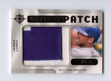 C042 JAMES LONEY JUMBO PATCH 2009 ULTIMATE COLLECTION 1/35 DODGERS FIRST ONE