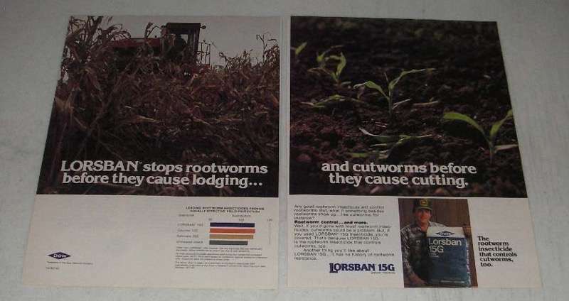 1984 Dow Lorsban 15G Granular Insecticide Ad