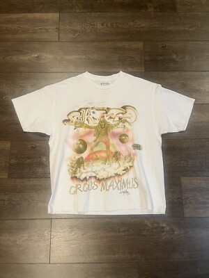 Travis Scott Utopia Tour T-Shirt XL White good condition Front & Back Graphic 