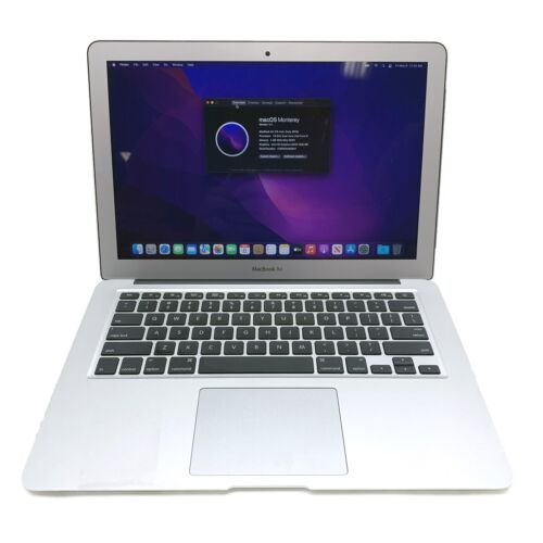 Apple Macbook Air 2017 A1466 13.3" Intel Core i5-5250U 1.6GHz 4GB 250GB Monterey