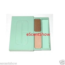 CLINIQUE HIGH IMPACT EYE SHADOW DUO .06 OZ / 2 G DELUXE SAMPLE 06 BEACH BRONZE