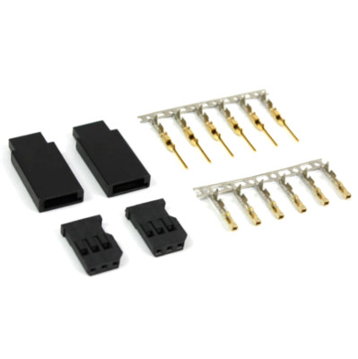 20 Paar Servostecker Crimp Set kompatibel zu Futaba, Robbe Stecker Buchsen Pins