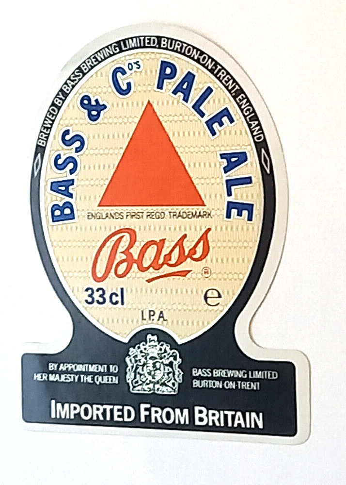 Bass - Pale Ale - 33 cl - Imported From Britain - Vintage Beer
