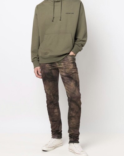 $295 Purple Brand P001 34x34 Distressed Rusted Tie Dye 33 Splatter Skinny Slim - Picture 2 of 10