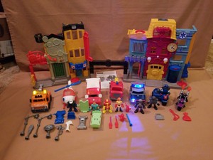 imaginext police station