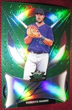 2020 LEAF VALIANT FLASHBACK AUTOGRAPH #BA-RR1 ROBERTO RAMOS GREEN 80/99 NM-MT+