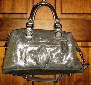 coach purse silver
